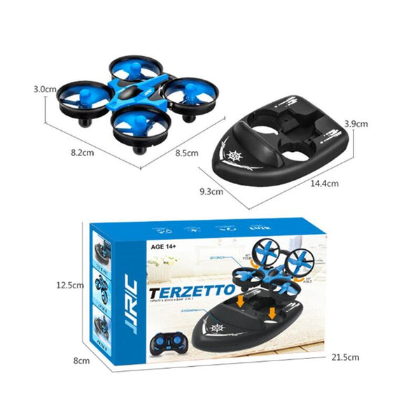 Sea Land Air 3 In 1 Smart Drone Remote Control Simulation Hovercraft 2.4G Quadcopter Camera Drones