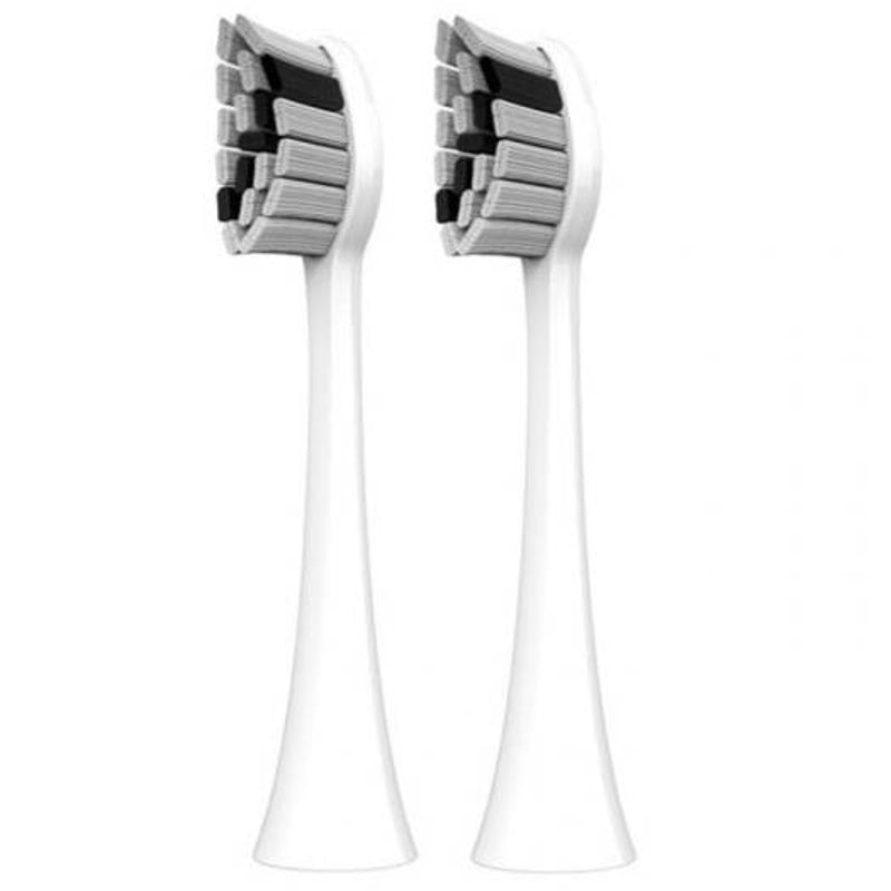 Sg 851 Electric Toothbrush Head With Soft Bristles For S2 2Pcs White Toothbrush Replacement Heads