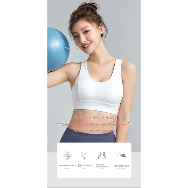 Seamless Sports Push Up Gym Vest Fitness Running Crop Tops Padded Yoga Bra Sports Bras