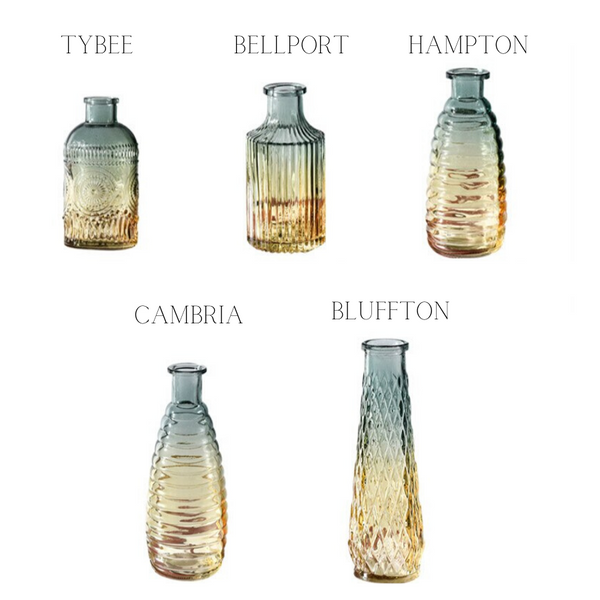 Seaside Glass Coastal Home Decor Vases