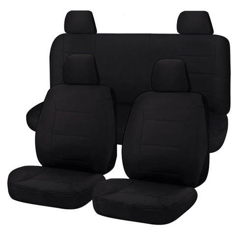 Seat Covers For Nissan Navara D40 01/2006 - 02/2015 Dual Cab Utility Fr Black All Terrain