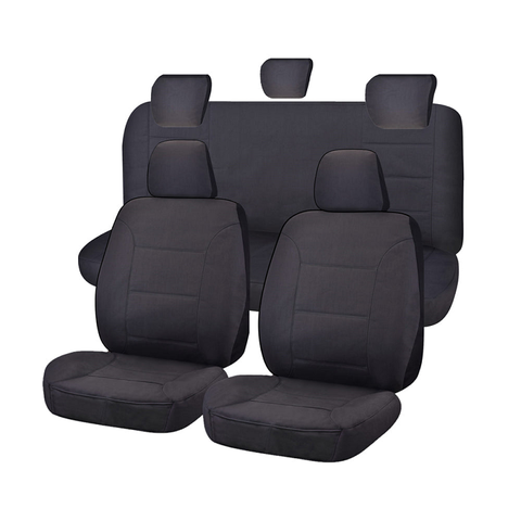 Seat Covers For Toyota Hilux Sr - Sr5 4X4 Kun26r Ggn25r 04/2005 06/2015 Dual Cab Utility Fr Charcoal Challenger
