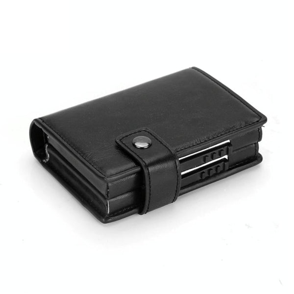 Secure Dual Card Wallet With Rfid Blocking Mad Horse Black Wallets