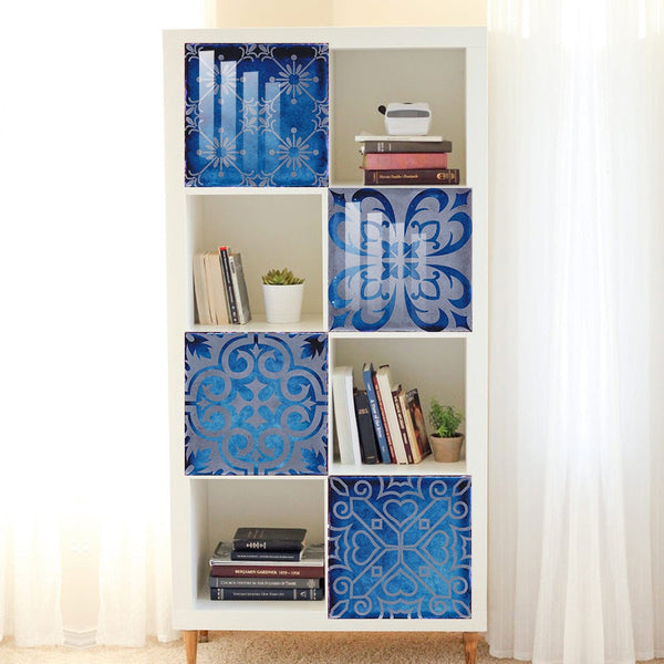 10Pcs/Set Dream Blue Peel And Stick Tile Sticker Kitchen Backsplash Wall Decals Wall Stickers