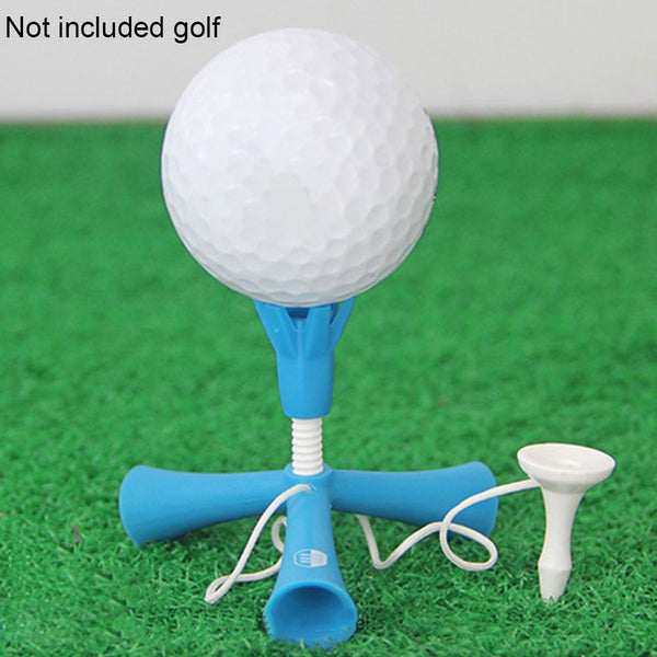 Self Standing Practice Training Golf Tee Ball Holder Anti Flying Tripod Accessories Adjustable Height Easy Outdoor