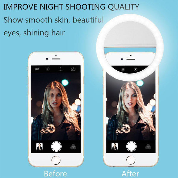 Selfie Led Light Ring Fill Camera Flash For Mobile Phone Iphone Samsung Other Mobile Accessories