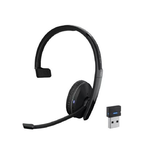Sennheiser Adapt 230 On-Ear Single-Sided Bluetooth Headset With Usb Dongle Uc Optimised And Microsoft Teams Certified Noise-Cancelling