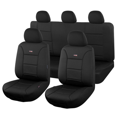 Seat Covers For Toyota Corolla Hatch Mzea12r Ascent, Sport, Sx 06/2018- On Sharkskin Black