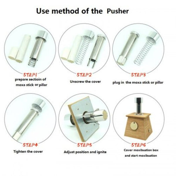 Serdokntbig One Moxa Holes Bamboomoxa Box For Easy Reliable Moxibustion Therapy Acupuncture Devices