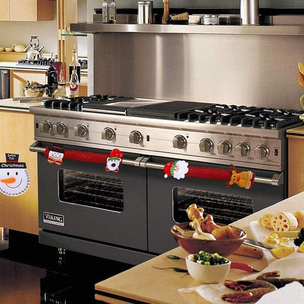 Christmas Decorations Set Of 4 Refrigerator Door Handle Covers Cute Dishwasher Party Decorations