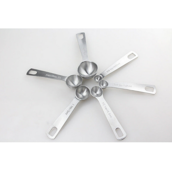 Set Of Stainless Steel Measuring Spoons Kitchen Tools Measuring Cups Jugs & Spoons