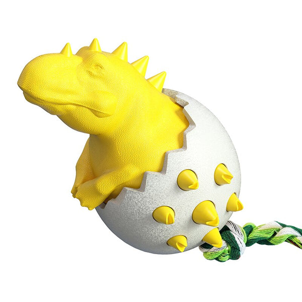 Dinosaur Egg Dog Toothbrush Chew Toys Bite Resistant Clean Interactive Small Medium Big Dogs Golden Retriever Frenchie