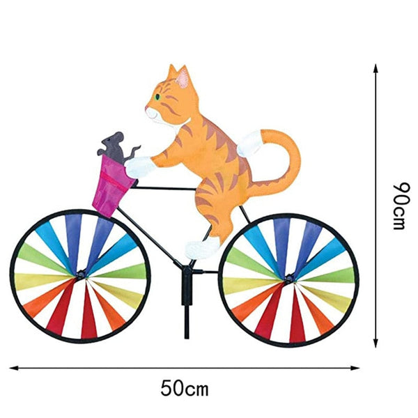 Animal Bicycle Windmill Wheel Spinner Garden Decorations Windmills & Wind Spinners