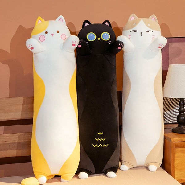 Cute Long Soft Plush Toy Sleeping Pillow Kawaii Cats Plush Toys