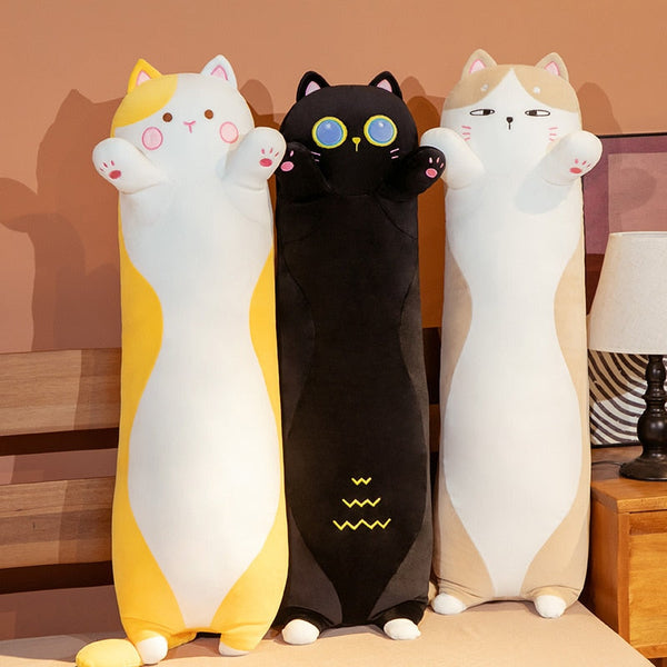 Cute Long Soft Plush Toy Sleeping Pillow Kawaii Cats