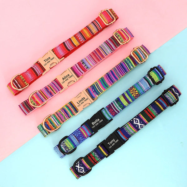 Custom Printed Small Large Dogs Dog Collars