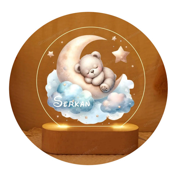 Personalised Baby Name Acrylic Night Light Custom Nursery Lamp Gift Night Lights