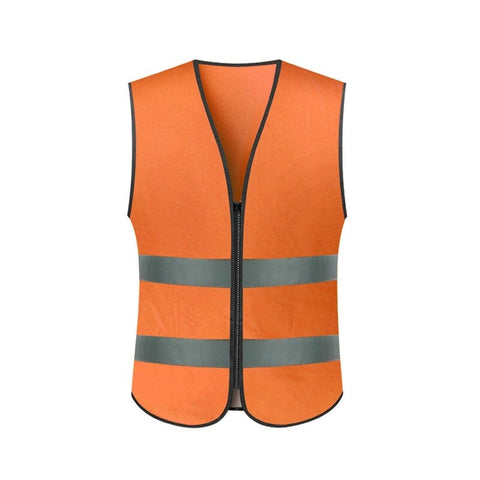 High Visibility Reflective Safety Vest Workwear Working Clothes Security Clothing Day Night Motorcycle Cycling Warning Waistcoat Orange