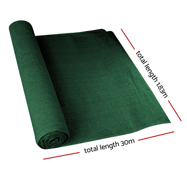 Instahut 1.83 X 30M Shade Sail Cloth Green Shade Sails