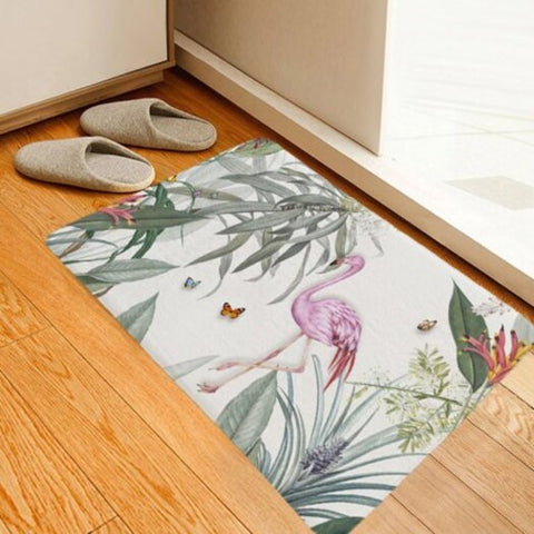 Fashion Landscape Printing Carpet Non Slip Mats Cartoon Ink Style Multi A W16 X L24 Inch