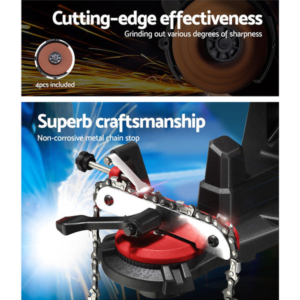 Giantz Chainsaw Sharpener Saw Electric Grinder Bench Tool Chainsaw Parts