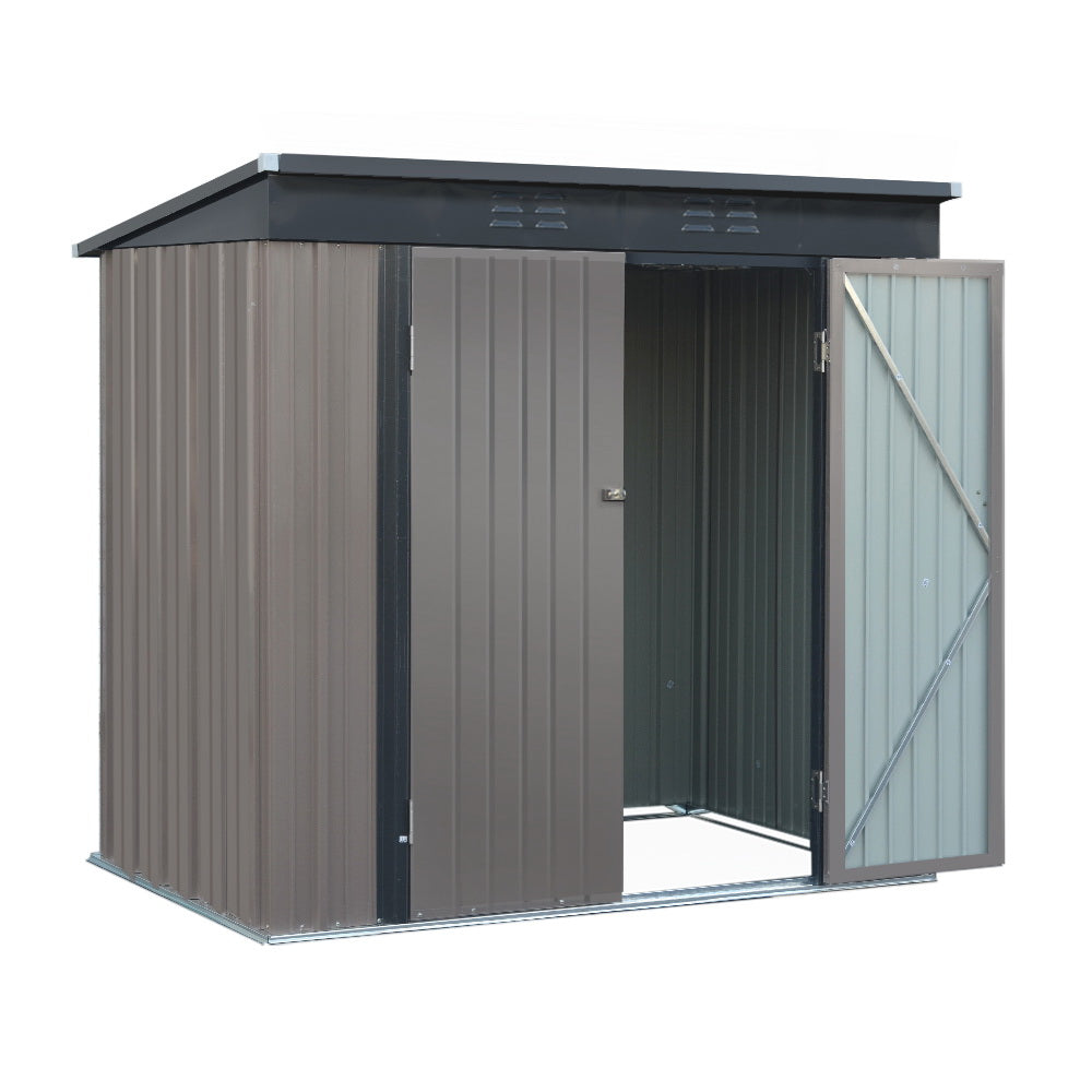 Giantz Garden Shed 1.95X1.31M Sheds Outdoor Storage Steel Workshop House Tool Double Door Sheds Summerhouses Carports