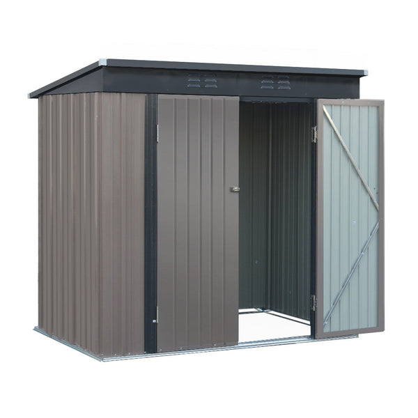 Giantz Garden Shed 1.95X1.31M Sheds Outdoor Storage Steel Workshop House Tool Double Door Sheds Summerhouses Carports