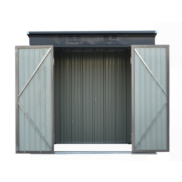 Giantz Garden Shed 1.95X1.31M Sheds Outdoor Storage Steel Workshop House Tool Double Door Sheds Summerhouses Carports