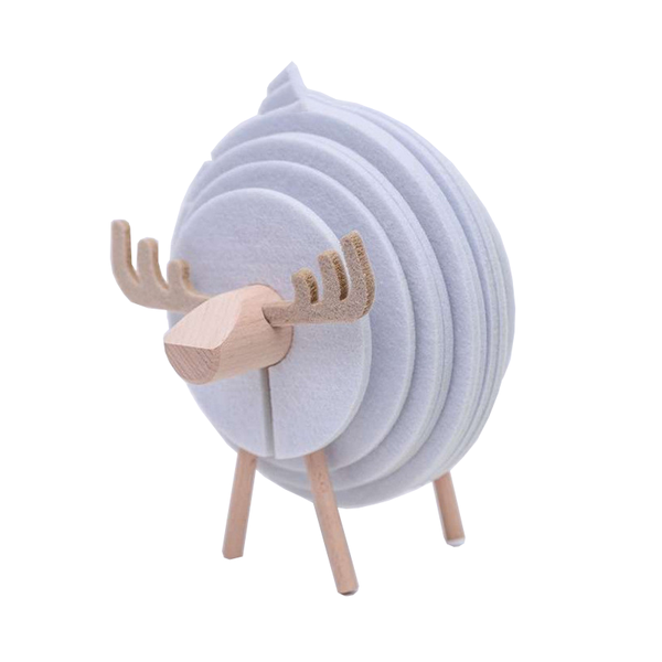 Sheep Felt Tableware Heat Drink Tea Coaster Mat Home Desktop Decorations