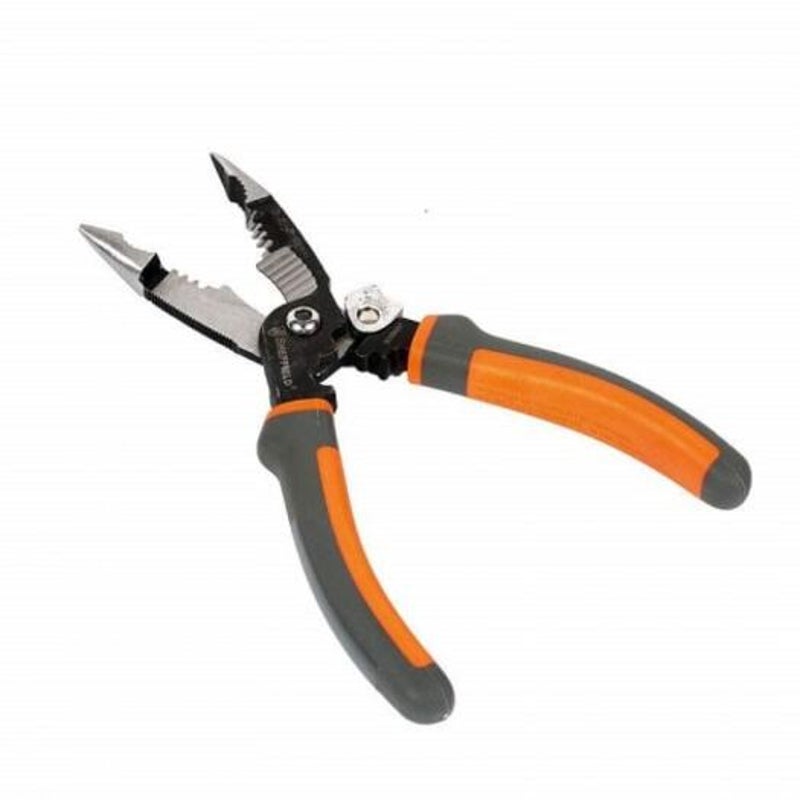 8 Inches 5 In 1 Multifunctional Electrical Needle Nose Wire Stripping Cutter Pliers