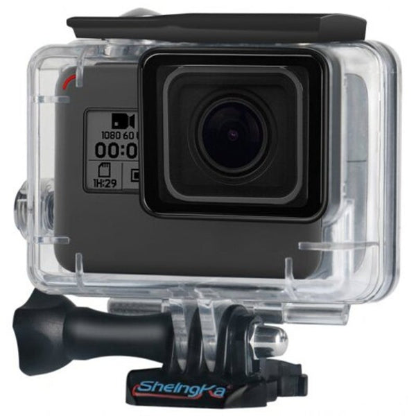 Outdoor Waterproof Protective Case Kit For Gopro Hero 5 / 6 7 2018 Action Camera White 4Pcs Underwater Cases & Housings