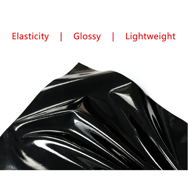 Shiny Black Patent Leather Mini Dress Faux Latex Clubwear