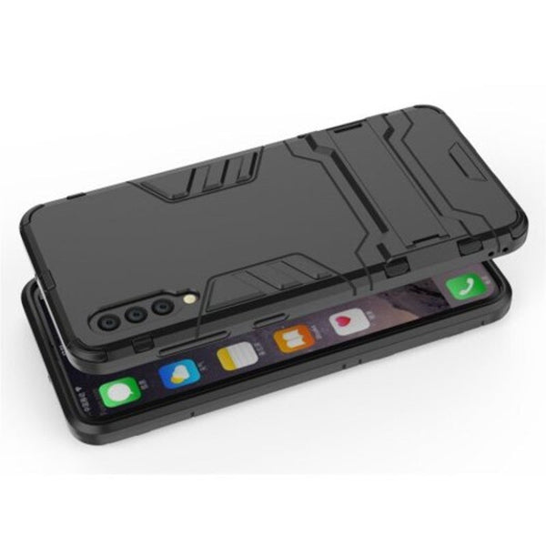 Shockproof Solid Hard With Stand Back Cover Case For Samsung Galaxy A50 Black Cases Covers & Skins
