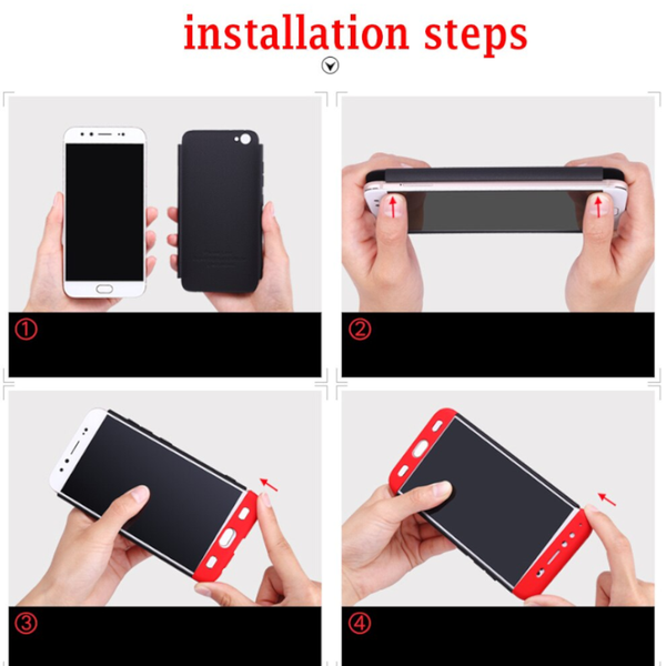 Shockproof Ultra Thin Full Body Cover Solid Hard Case For Samsung Galaxy A7 2018 Multi Cases Covers & Skins