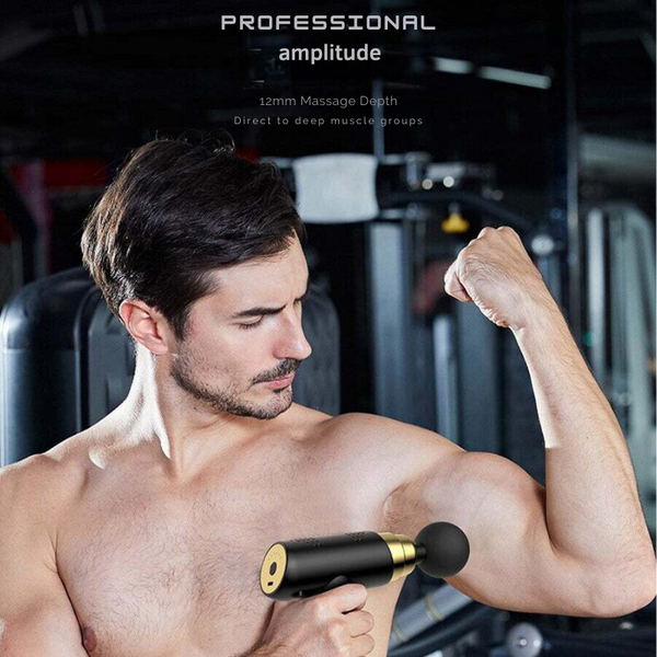 Mini Massage Gun Pistol Facial Massager For Body Neck Deep Tissue Muscle Relaxation Gout Pain Relief Massagers