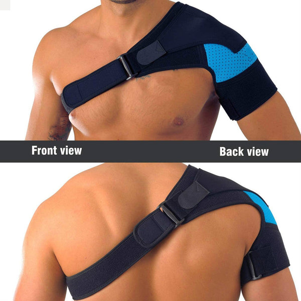 Shoulder Brace With Pressure Pad Neoprene Support Pain Ice Pack Compression Sleeve Orthotics Braces & Sleeves