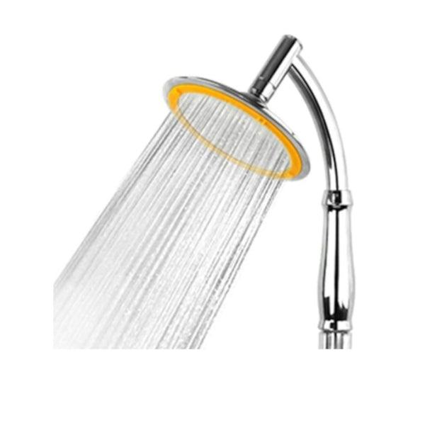 Modern Round Rain Shower Head Silver And Orange 4 Inch Shower Heads & Combos