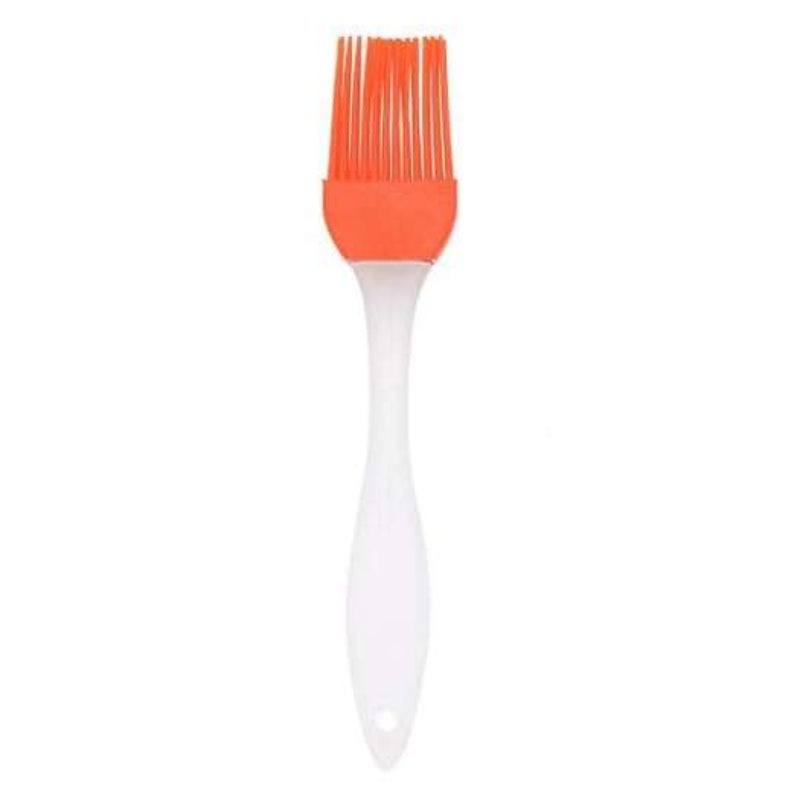 Silicone Bbq Basting Brush Grill Barbecue Seasoning Pastry Tool Orange Cooking Utensils