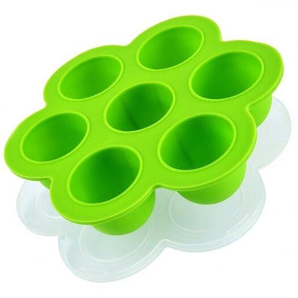 Silicone Cover Steaming Egg Mold For Oven / Microwave Steamer Green Apple