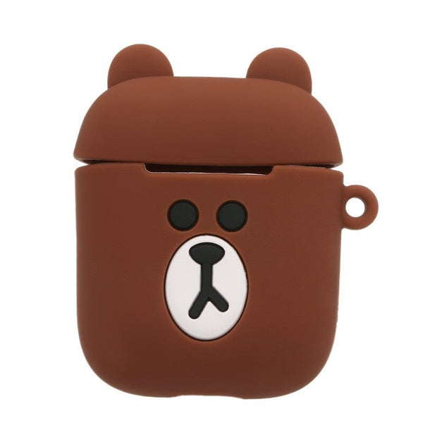 Cartoon Soft Silicone Protective Case Wireless Headset Airpod Cover Earbud Cases