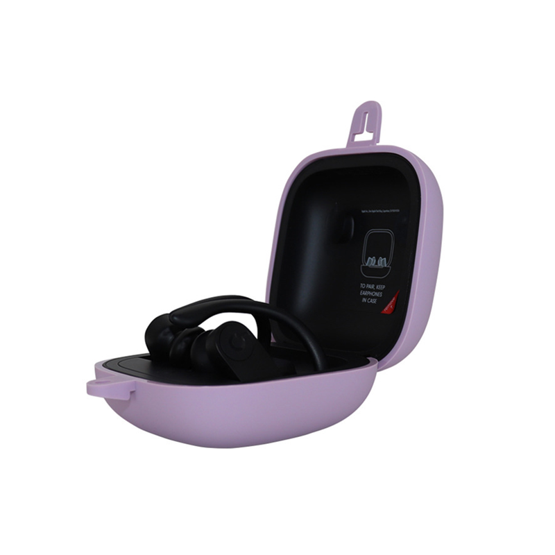 Silicone Headset Cover Wireless Storage Pack For Powerbeats Pro Grey Purple Earbud Cases