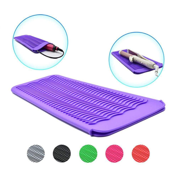 Silicone Heat Resistant Travel Bag Portable Heatproof Mat Straightening & Curling Irons