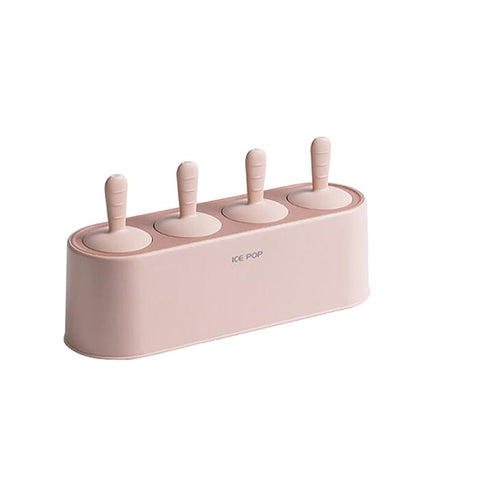 Silicone Ice Cream Mold Homemade Popsicle Box Diy Dessert Cube Tray Maker With Cover Rod Ice Pop Molds