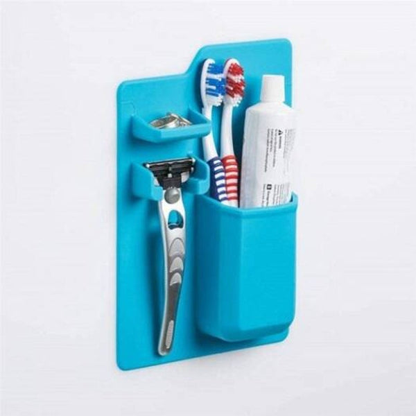 Silicone Mighty Toothbrush Holder Blue Diamond