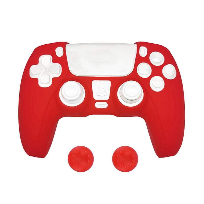 Game Controllers Silicone Protective Case For Sony Playstation 5 Ps5 Dual Sense Red Controllers & Attachments