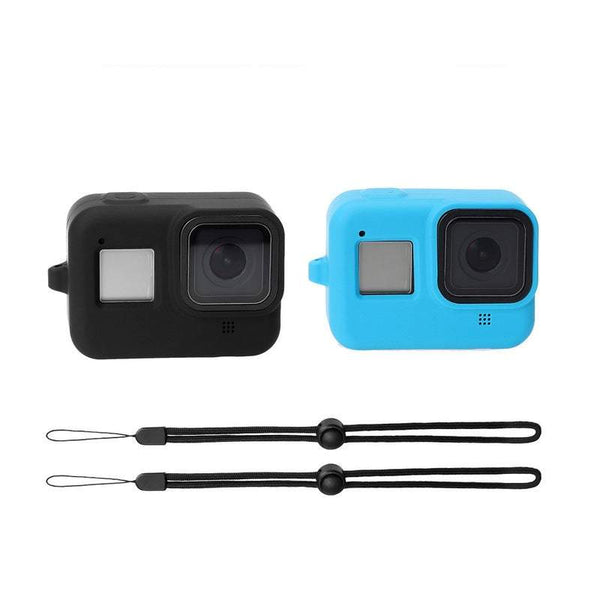 Action Camera 2 / Pack Black And Blue Silicone Protective Shell Frame Gopro Hero 8