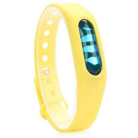 Silicone Repellent Bracelet For Xiaomi Mi Band 1 Yellow