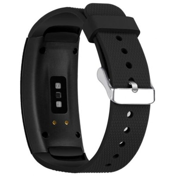 Silicone Replacement Strap For Samsung Gear Fit2 / Pro Black Watch Bands