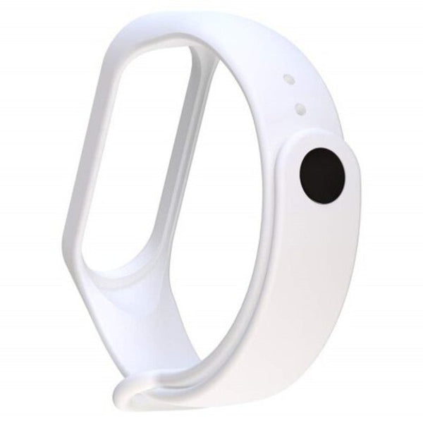 Silicone Replacement Wrist Strap For Xiaomi Mi Band 4 Smart Wristband White