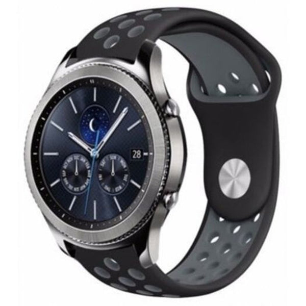 Silicone / Rubber Sport Band Watch Strap For Samsung Gear S3 Classic Frontier Dark Grey Watch Bands